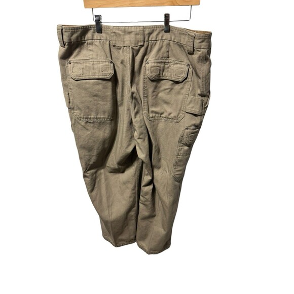 Duluth Cargo Pants Mens 42x30 Tan Relaxed Fit Workwear 8 Pockets - Picture 4 of 10